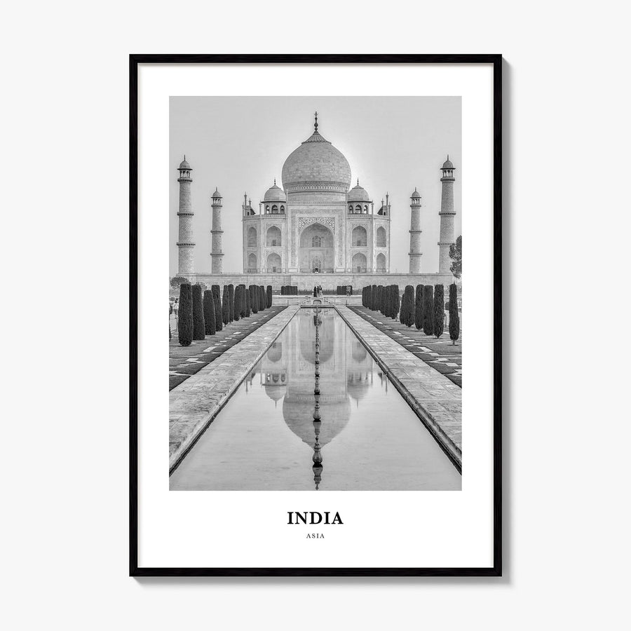 India Classic Poster, framed poster mockup