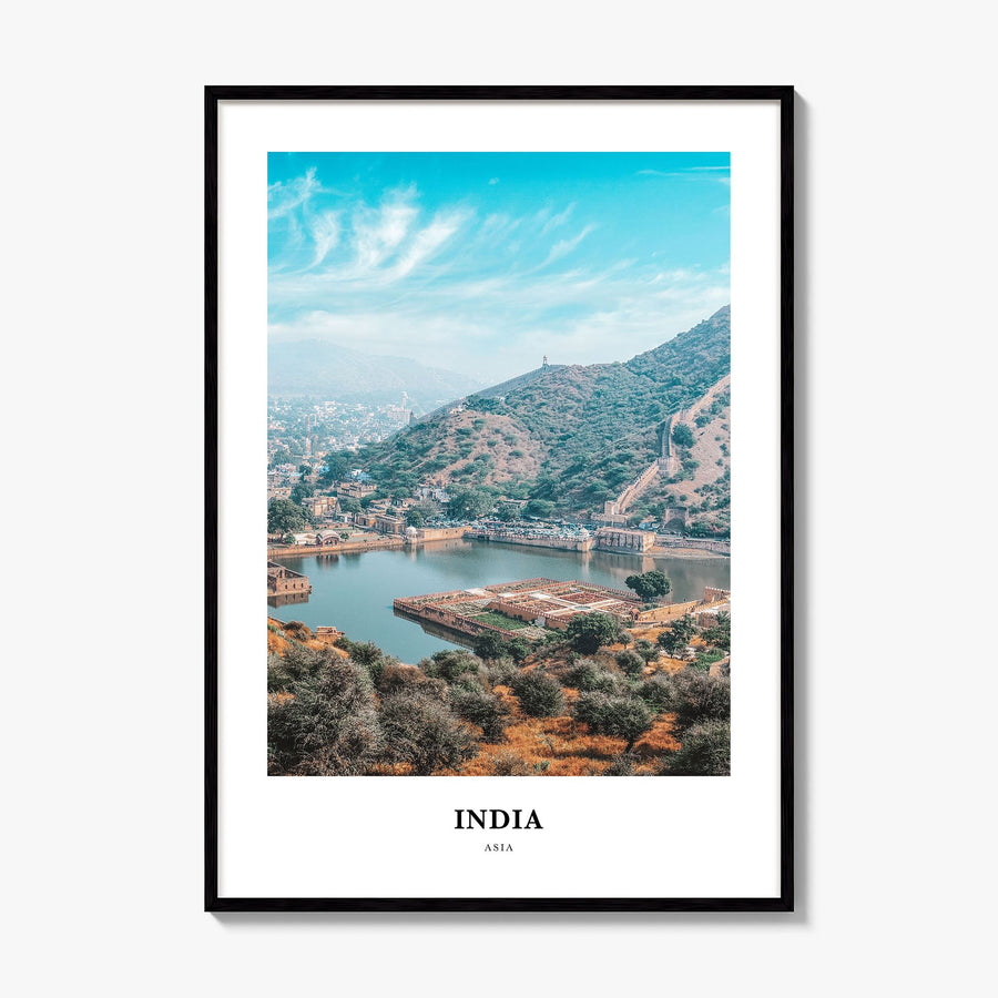 India Classic Poster, framed poster mockup