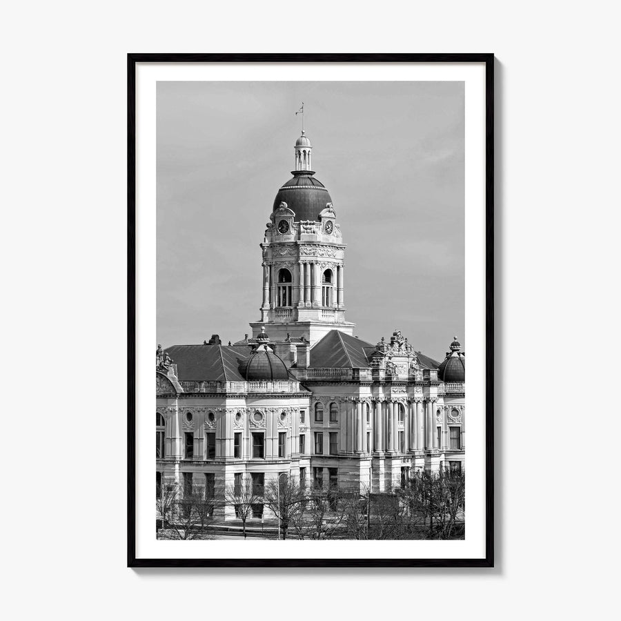 Indiana Photo Poster, framed poster mockup, white border