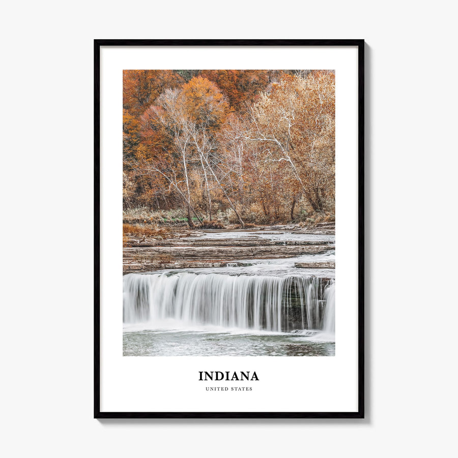 Indiana Classic Poster, framed poster mockup