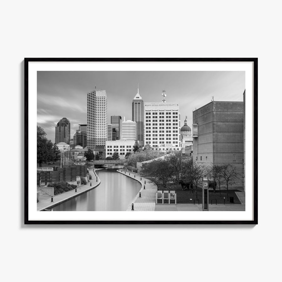 Indianapolis Photo Poster, framed poster mockup, white border
