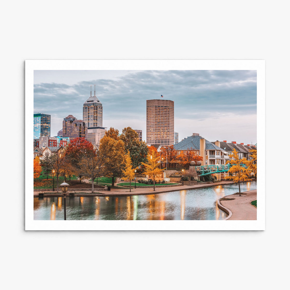 Indianapolis Photo Poster, print only (unframed), white border