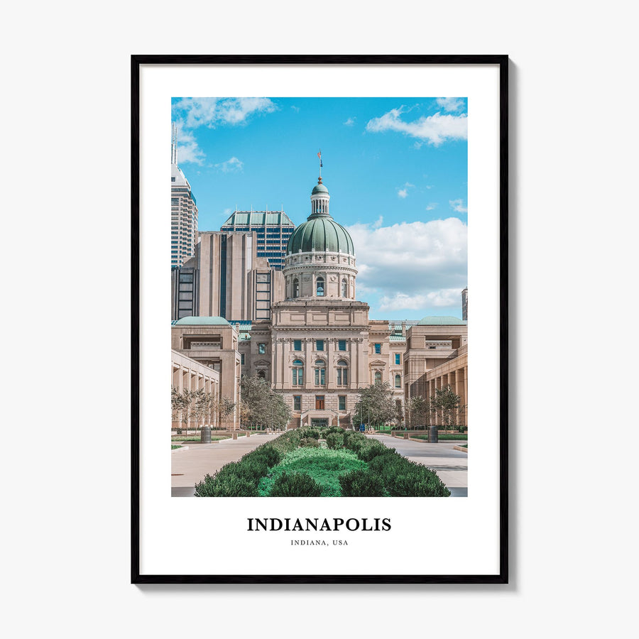 Indianapolis Classic No 2 Poster, framed poster mockup