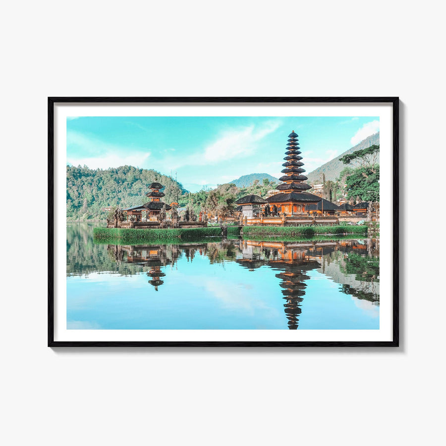 Indonesia colorful photo poster of Asia – horizontal wall art, unframed print shown in interior mockup