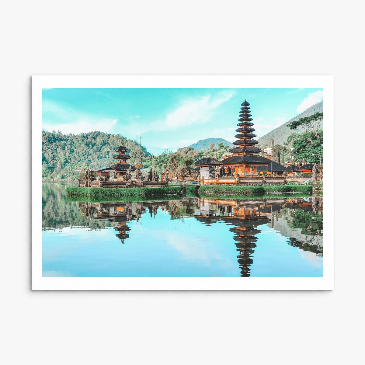 Indonesia Photo Poster, print only (unframed), white border