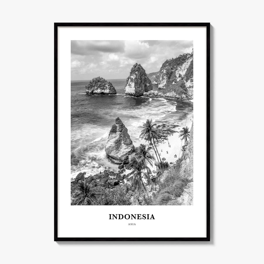 Indonesia Classic No 1 Poster, framed poster mockup