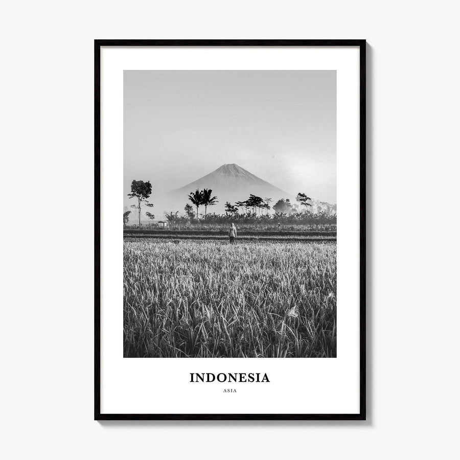 Indonesia Classic No 2 Poster, framed poster mockup