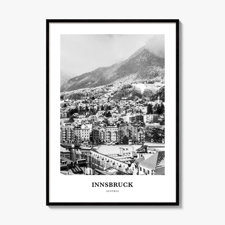 Innsbruck Classic Poster, framed poster mockup