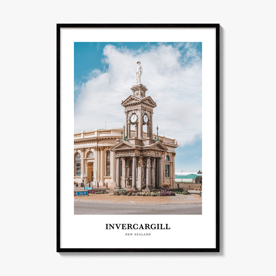 Invercargill Classic Poster, framed poster mockup