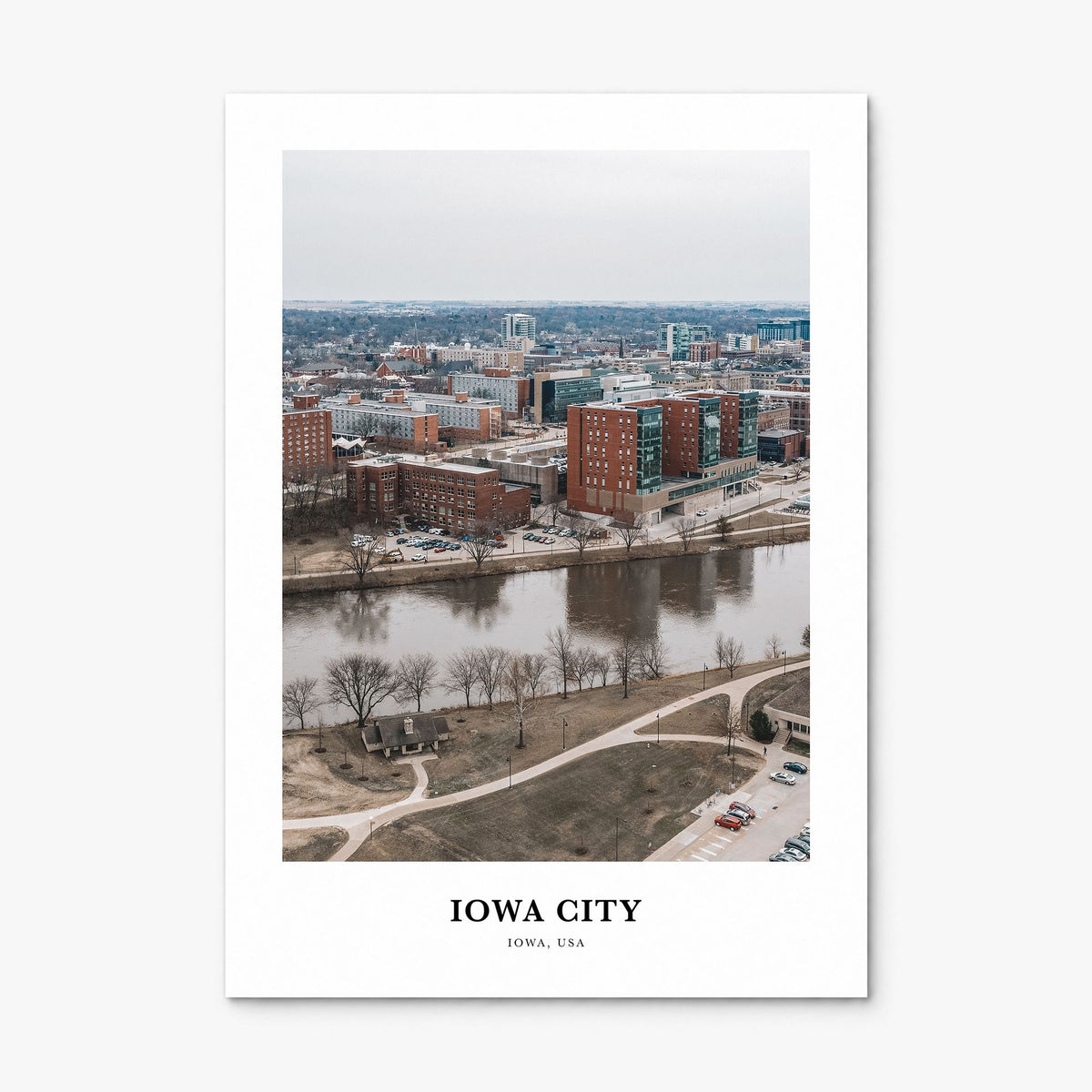 Iowa City Classic Poster, print only (unframed)