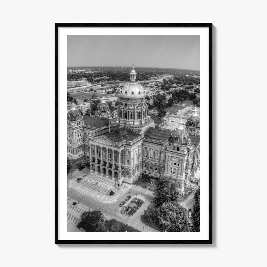 Iowa Photo Poster, framed poster mockup, white border