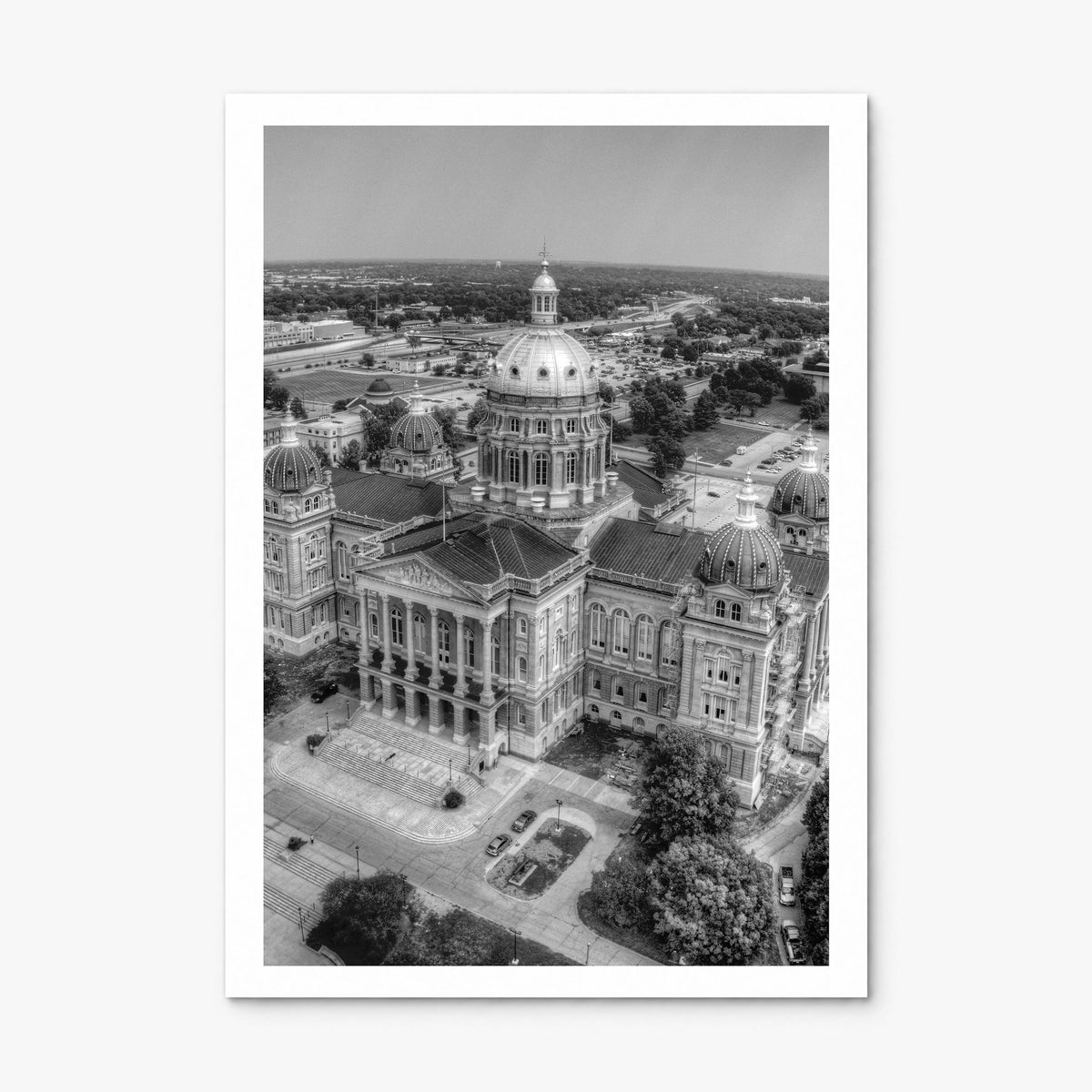 Iowa Photo Poster, print only (unframed), white border