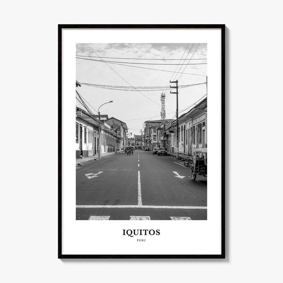 Iquitos Classic Poster, framed poster mockup