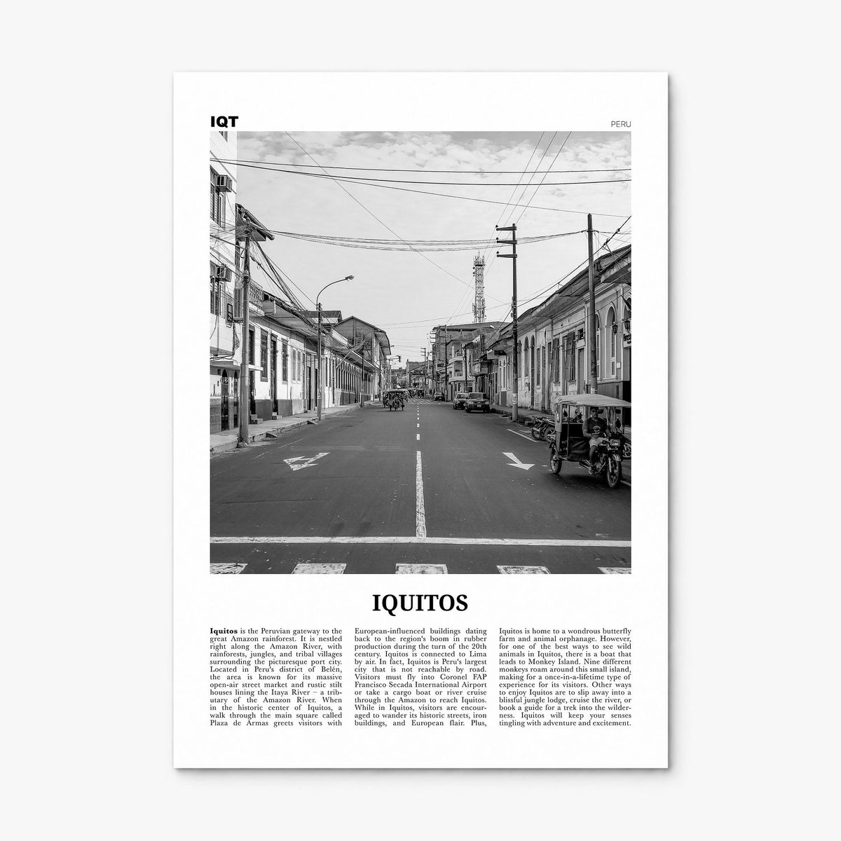 Iquitos Newspaper Poster, print only (unframed)