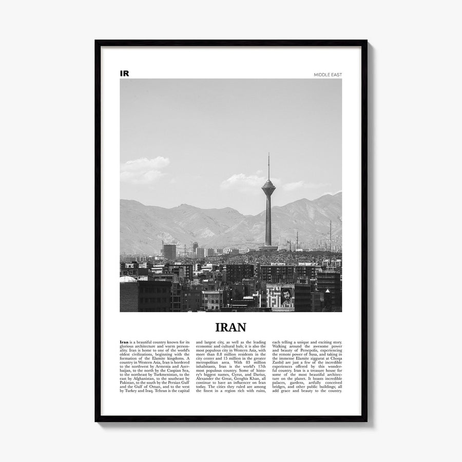 Iran Newspaper Poster, framed poster mockup