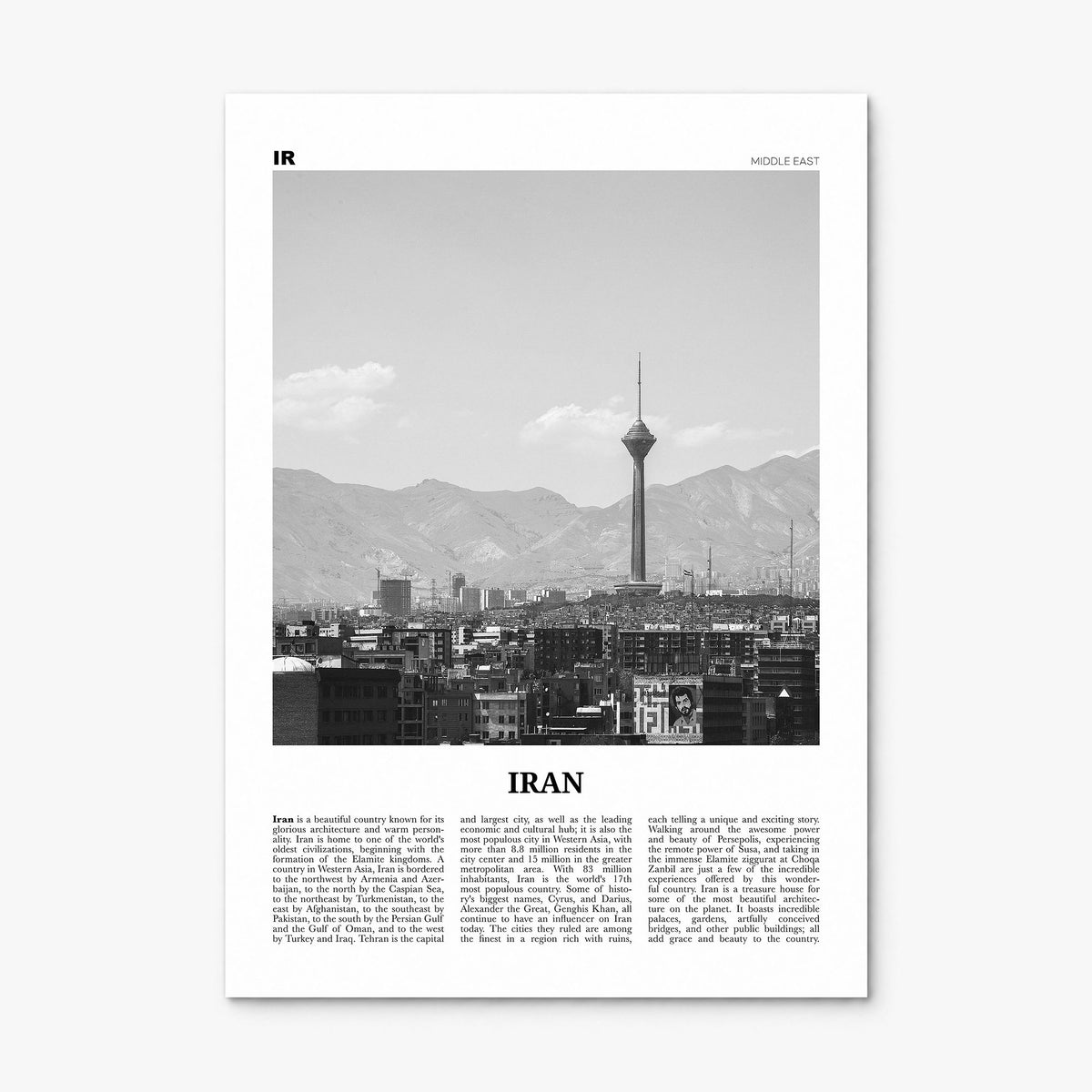 Iran Newspaper Poster, print only (unframed)