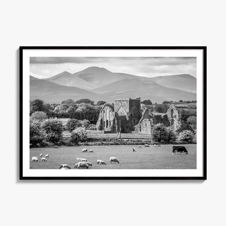 Ireland Photo Poster, framed poster mockup, white border