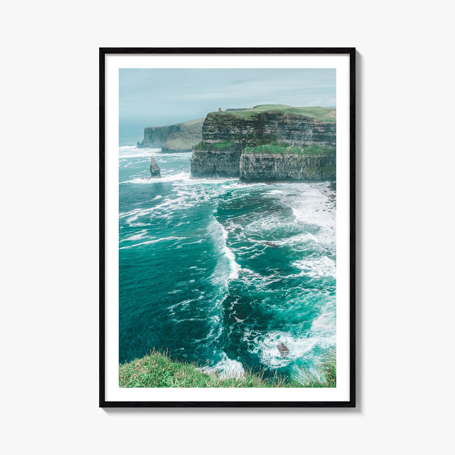 Ireland no. 2 colorful photo poster of Europe – vertical wall art, unframed print shown in interior mockup