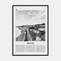 Ireland No 2 Poster Black Wood / 8x12 in Nbourhood Travel B&W Poster