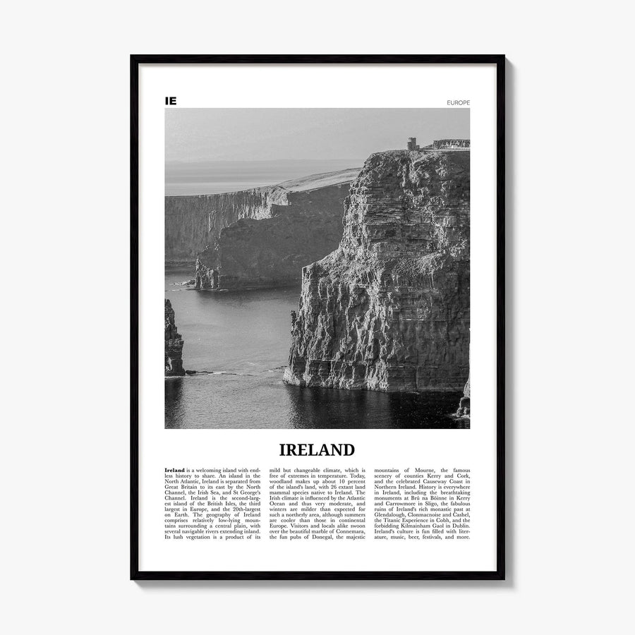 Ireland Newspaper No 1 Poster, framed poster mockup