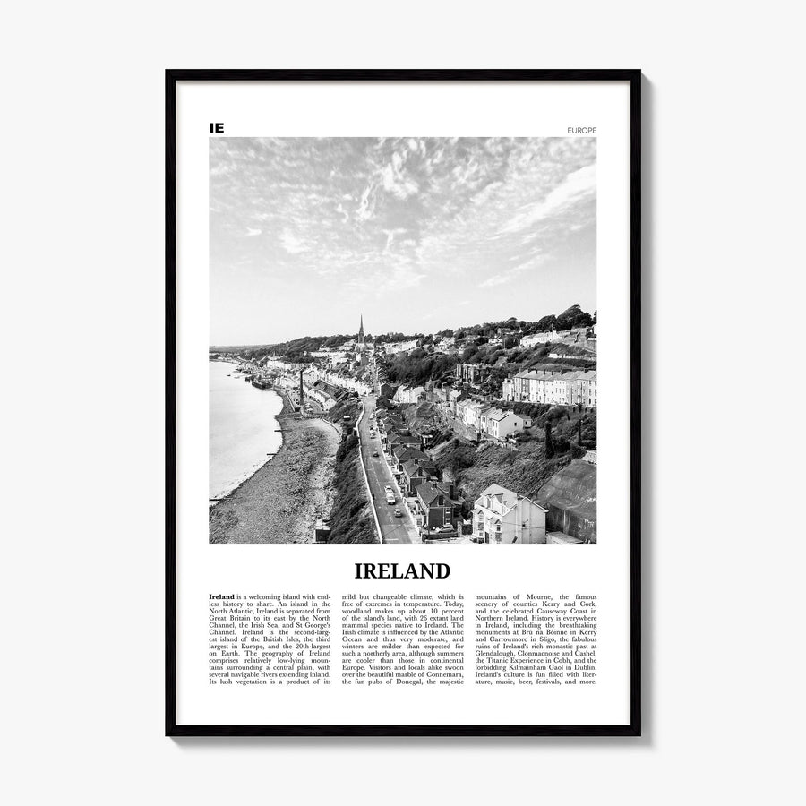 Ireland Newspaper No 2 Poster, framed poster mockup