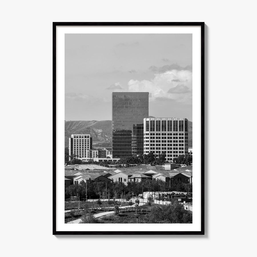 Irvine Photo Poster, framed poster mockup, white border