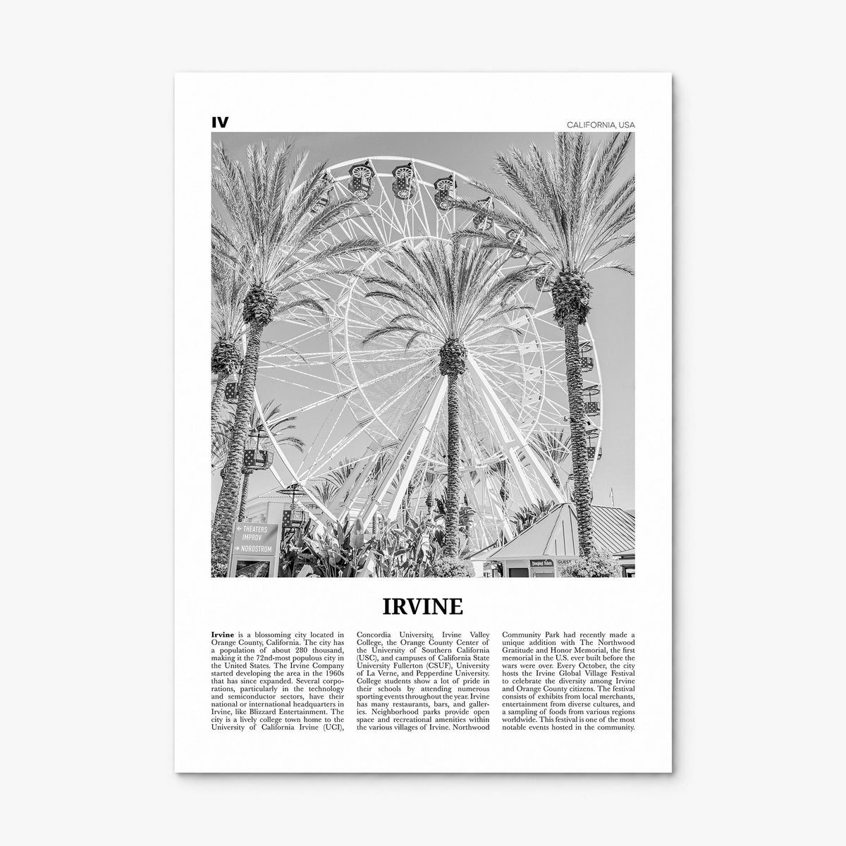 Irvine Newspaper No 1 Poster, print only (unframed)