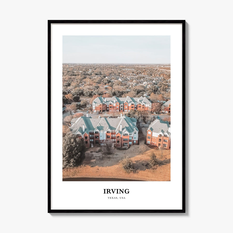 Irving Classic Poster, framed poster mockup