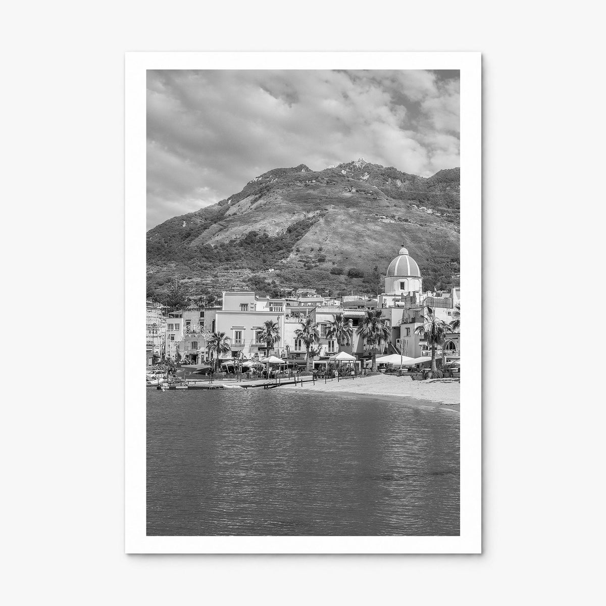 Ischia Photo Poster, print only (unframed), white border
