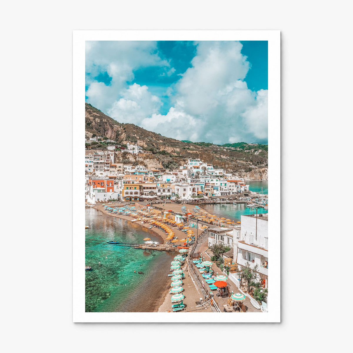 Ischia Photo Poster, print only (unframed), white border