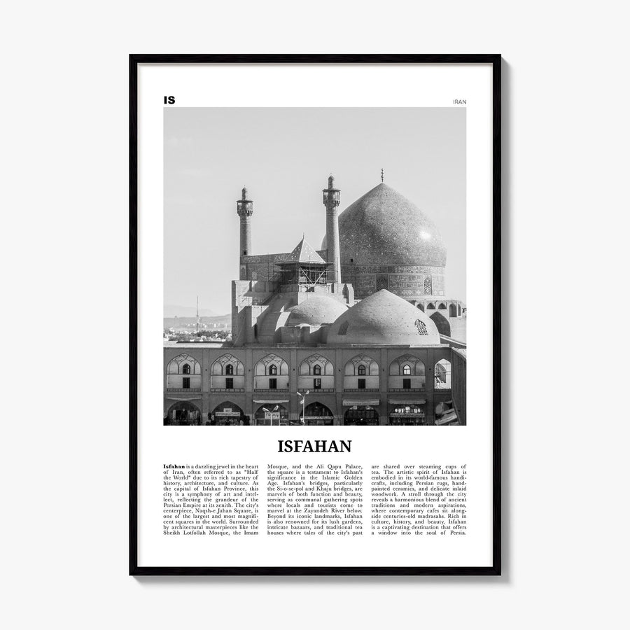 Isfahan Newspaper Poster, framed poster mockup