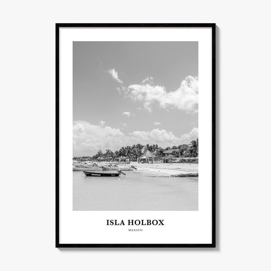 Isla Holbox Classic Poster, framed poster mockup