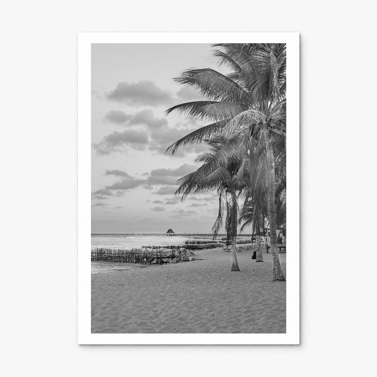 Isla Mujeres Photo Poster, print only (unframed), white border