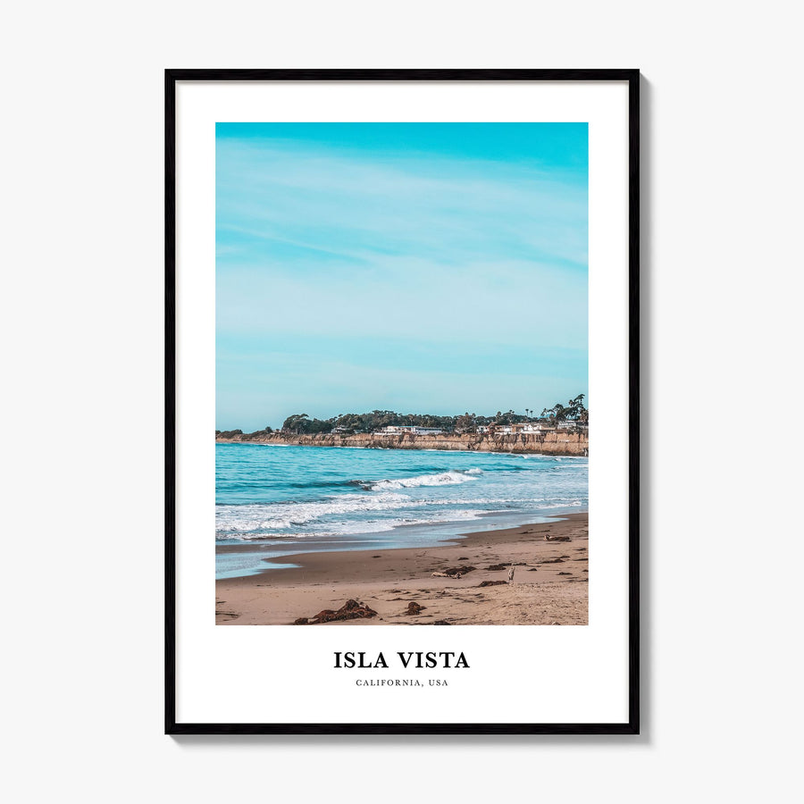Isla Vista Classic Poster, framed poster mockup