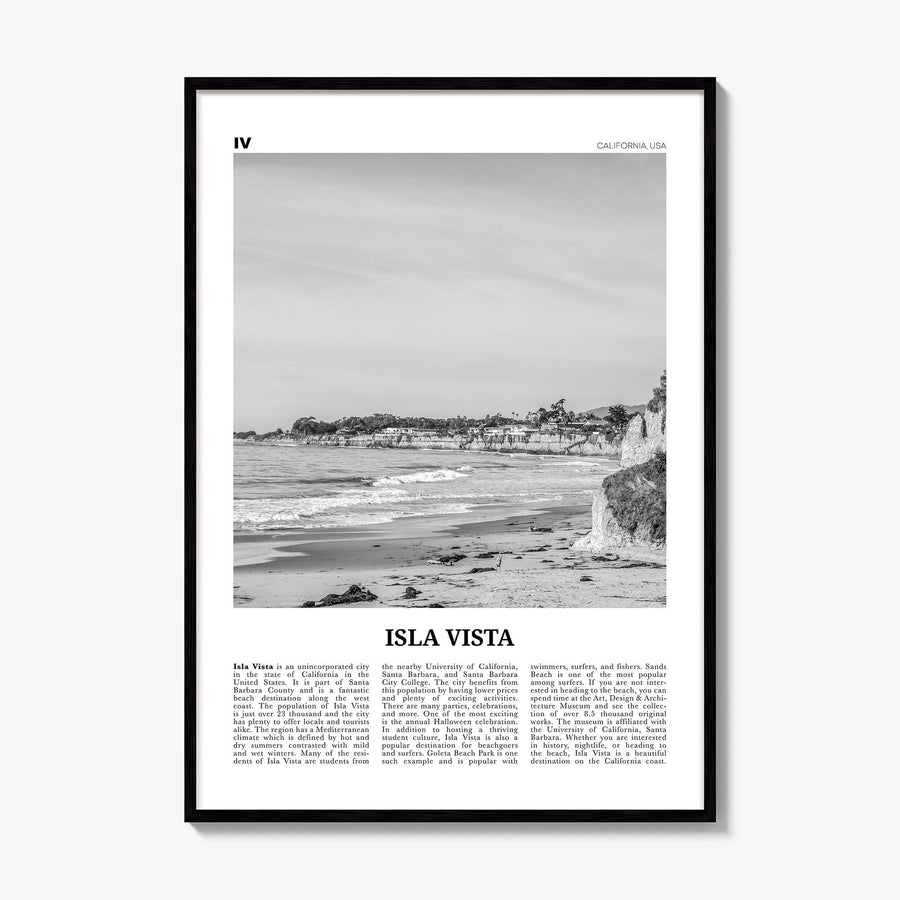 Isla Vista Newspaper Poster, framed poster mockup