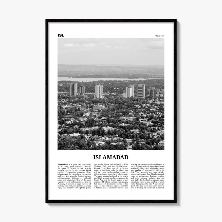Islamabad Newspaper Poster, framed poster mockup