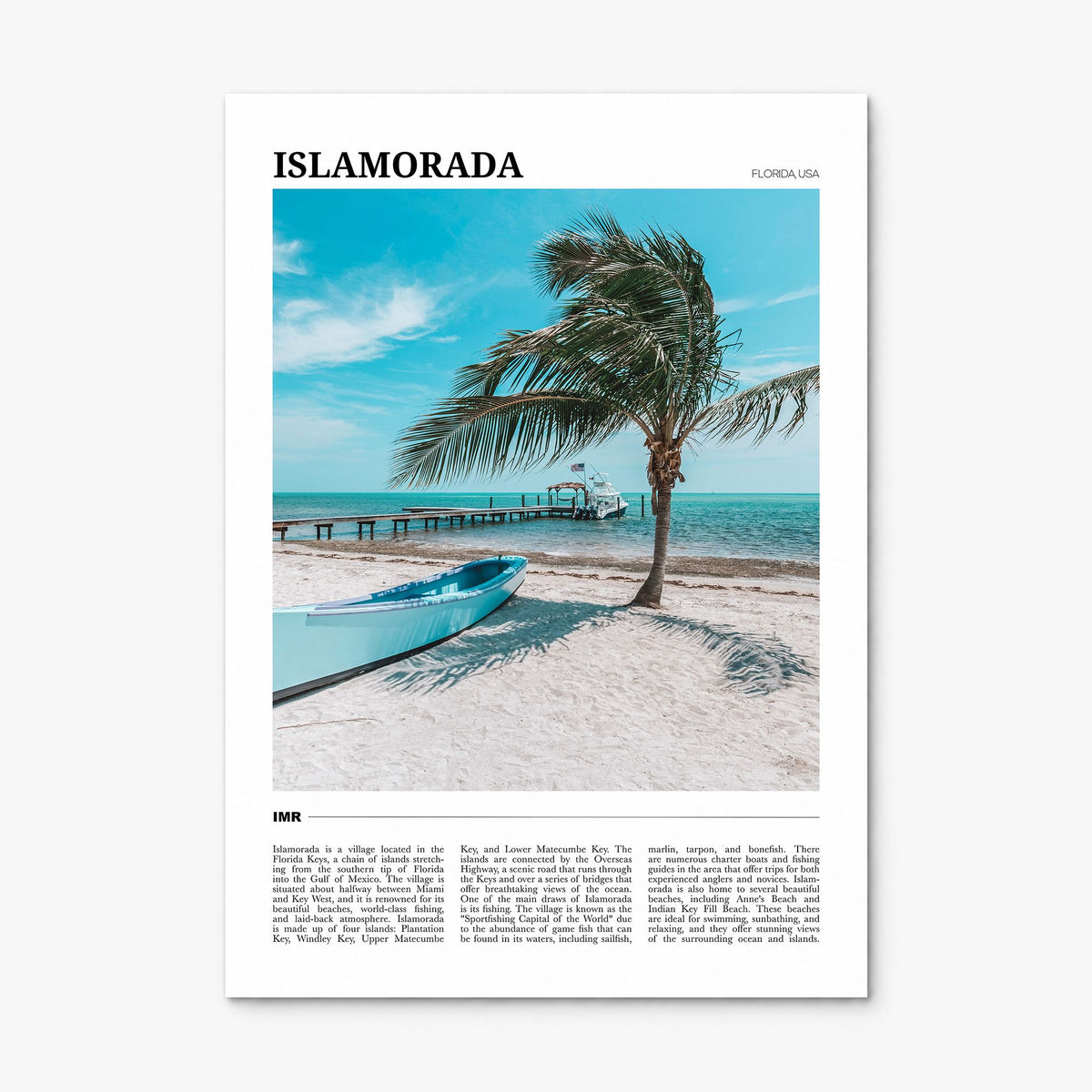 Islamorada Travel Poster, print only (unframed)