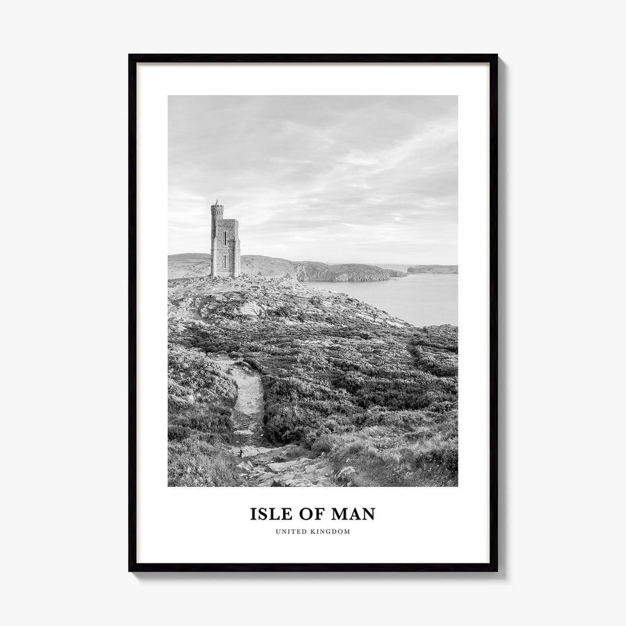 Isle of Man Classic Poster, framed poster mockup