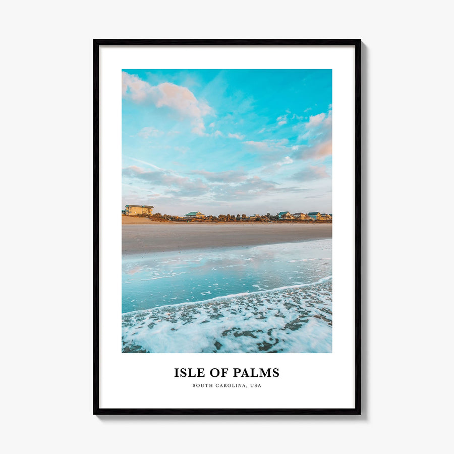 Isle of Palms Classic Poster, framed poster mockup