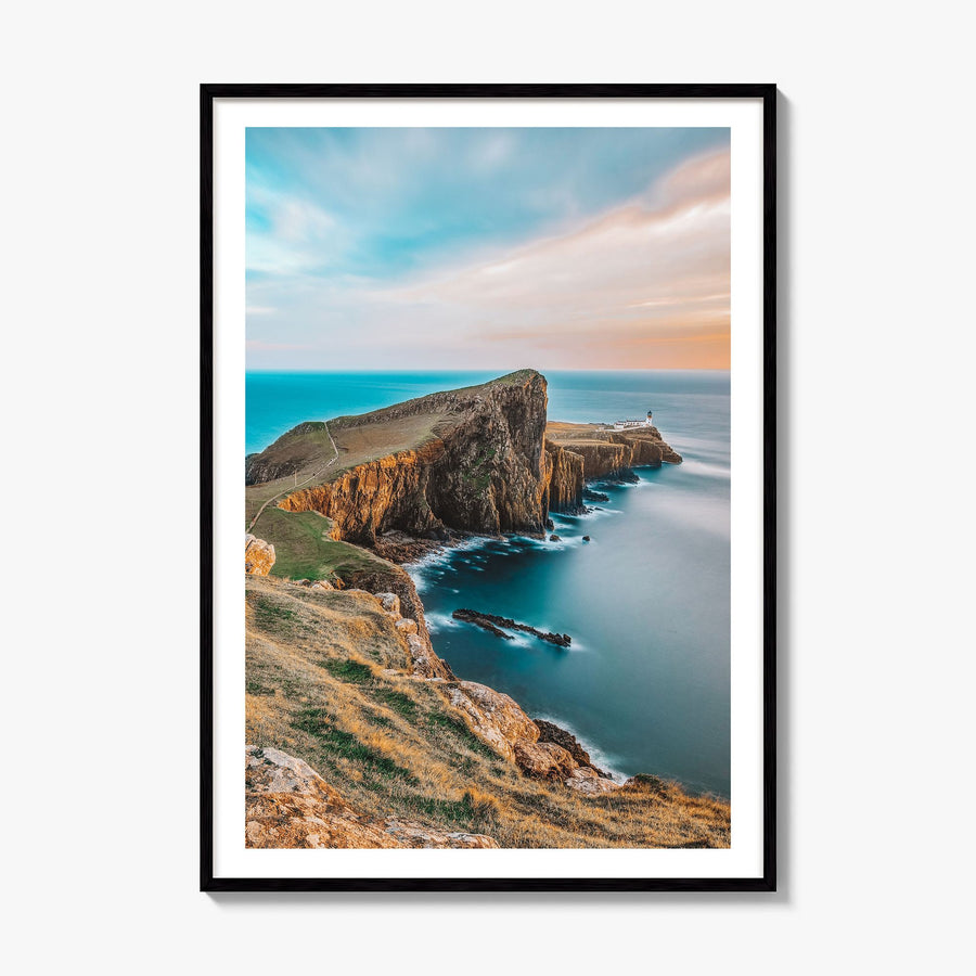 Isle of Skye Photo Poster, framed poster mockup, white border