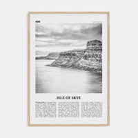 Isle of Skye Poster Natural Wood / 8x12 in Nbourhood Travel B&W Poster