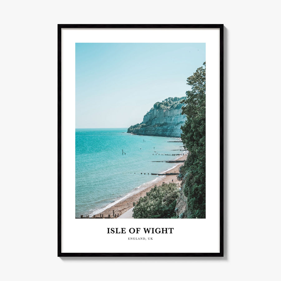 Isle of Wight Classic Poster, framed poster mockup