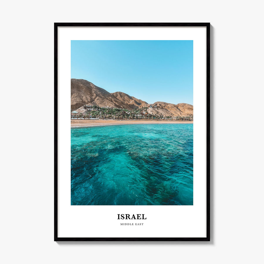 Israel Classic Poster, framed poster mockup