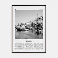 Israel Poster None / 8x12 in Nbourhood Travel B&W Poster