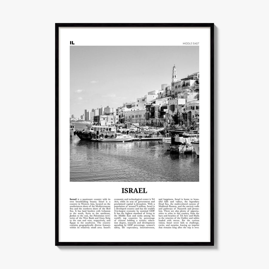 Israel Newspaper Poster, framed poster mockup
