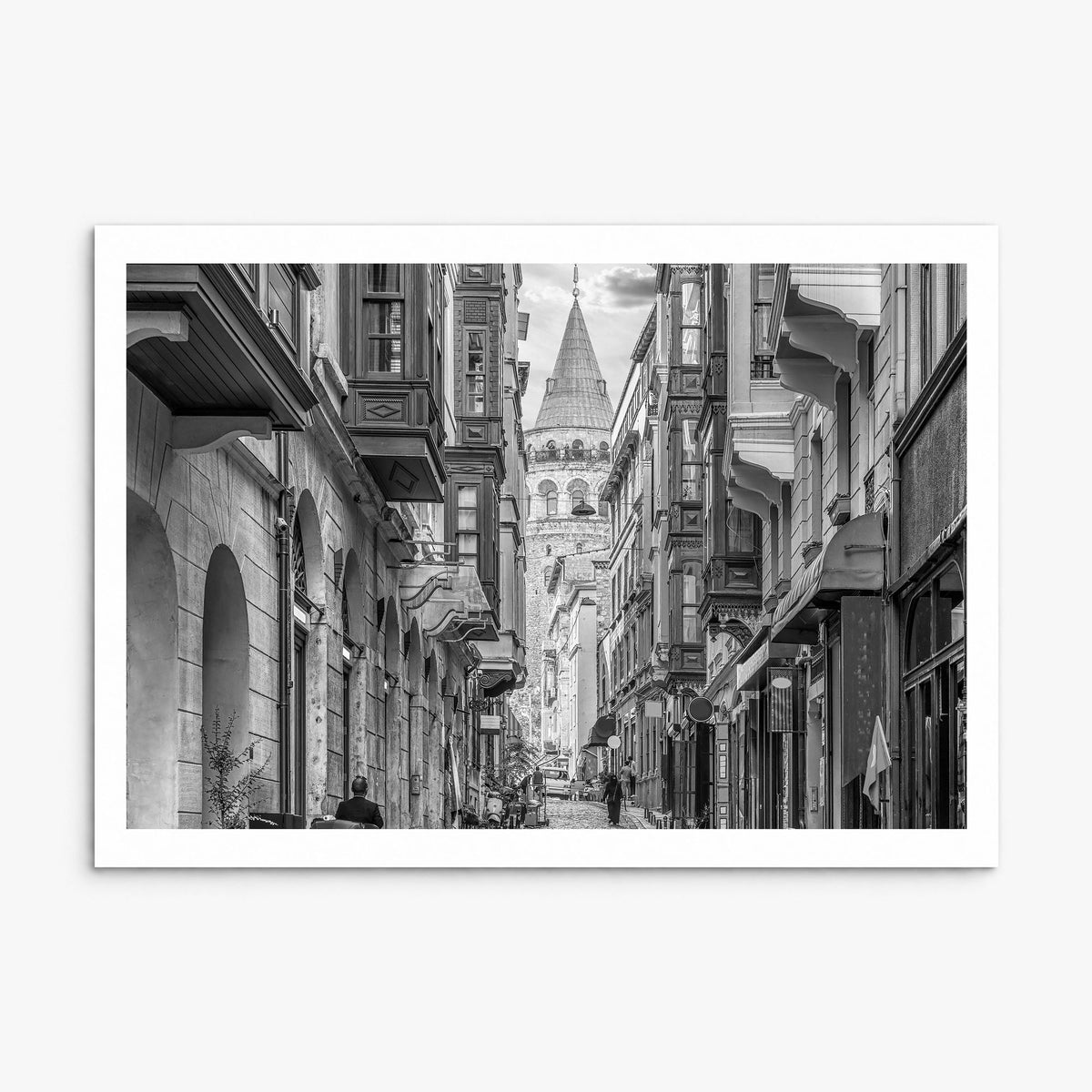 Istanbul Photo Poster, print only (unframed), white border