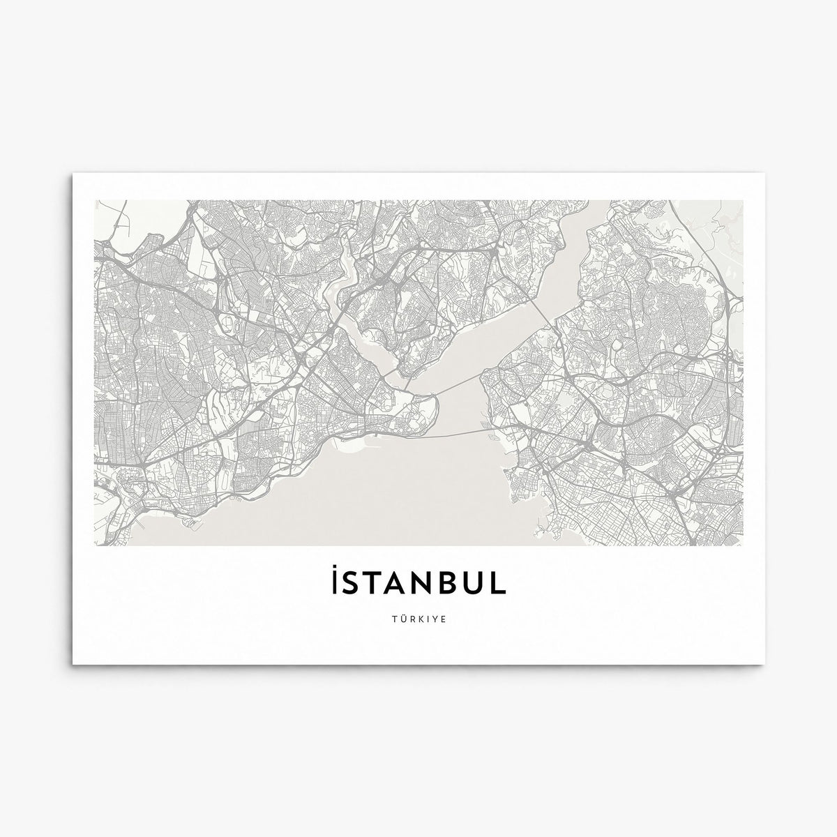 Istanbul Map Poster, print only (unframed)