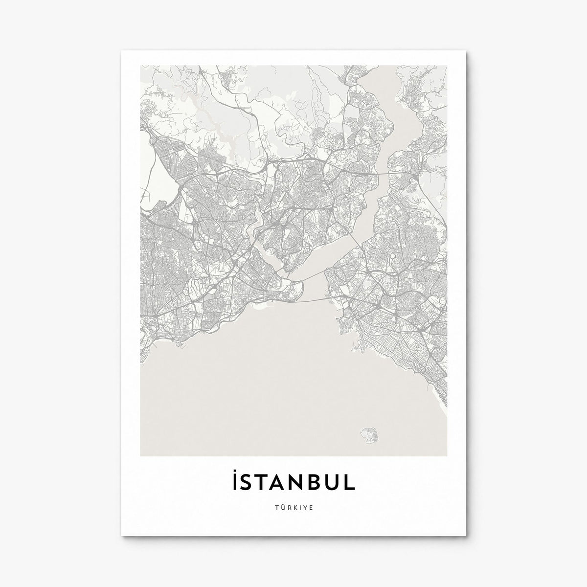 Istanbul Map Poster, print only (unframed)