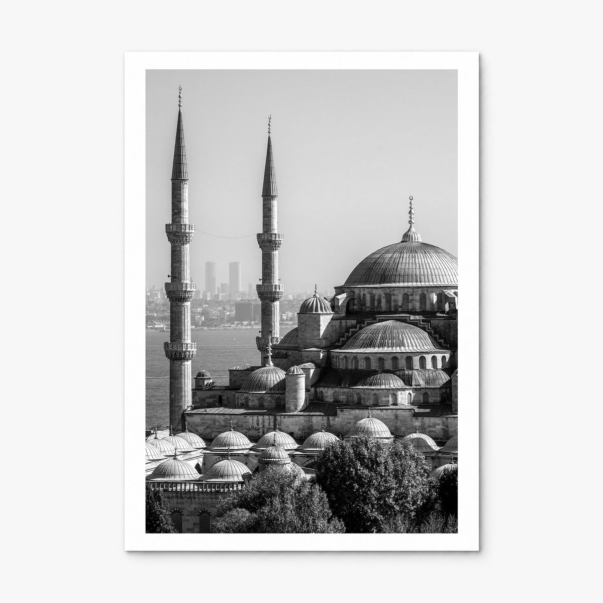 Istanbul Photo Poster, print only (unframed), white border