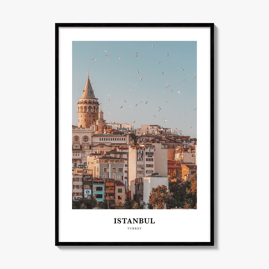 Istanbul Classic Poster, framed poster mockup